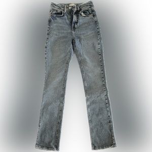 Slim High Split Jeans